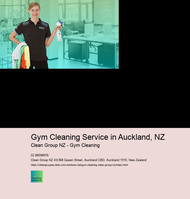 What specific services does Clean Group NZ offer for gym and fitness center cleaning in Auckland?