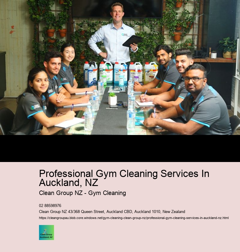 What safety measures does Clean Group NZ employ to ensure a secure and sanitary cleaning process in gyms across Auckland?