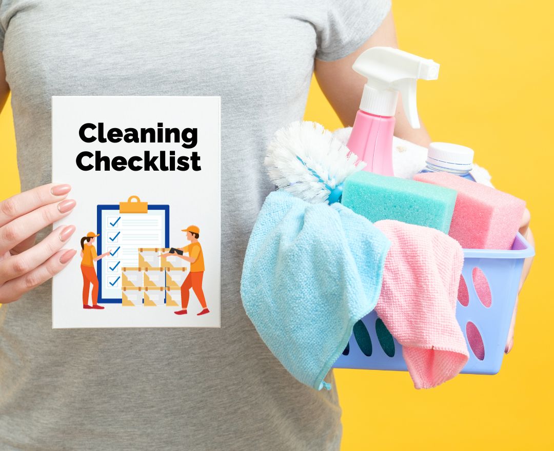 What is the daily warehouse cleaning checklist?